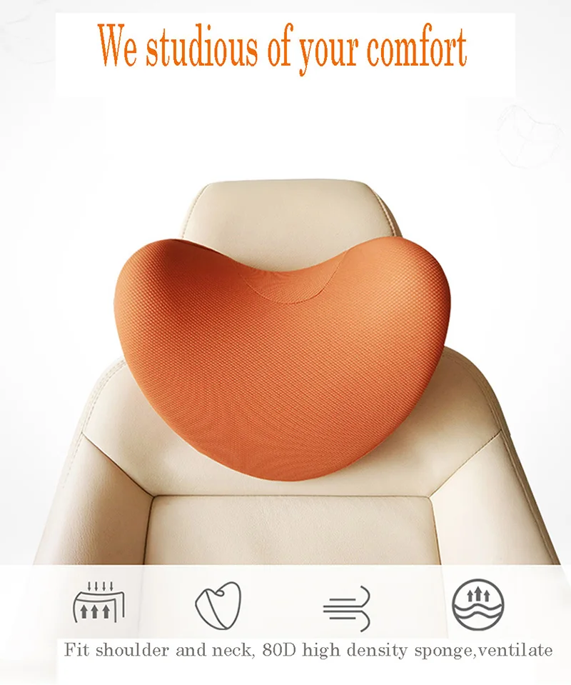 ORANGE HEART PILLOW DETAIL