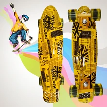 Fish board peny board printed mini skateboard deck skate scooter skateboarding board longboard truck skate freeline skates CL42