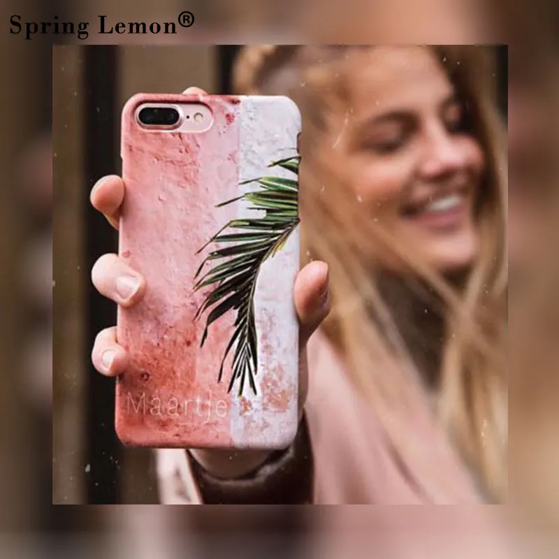 Spring Lemon New Metope Banana Leaf Wall surface Luminous Noctilucent Protection Hard Cover for iphone 8 7 8plus 6splus X 10 |