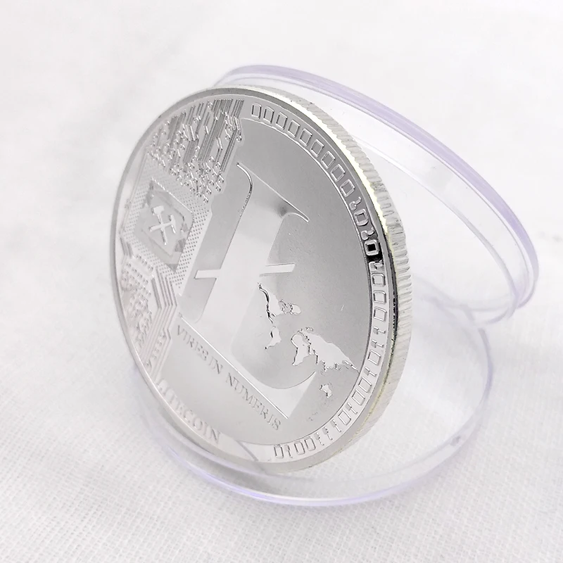 Home Decor Decoration Crafts Non-currency Coins bitcoin Gold Plated A Coin Litecoin Coin Collection Art Gift Mar19