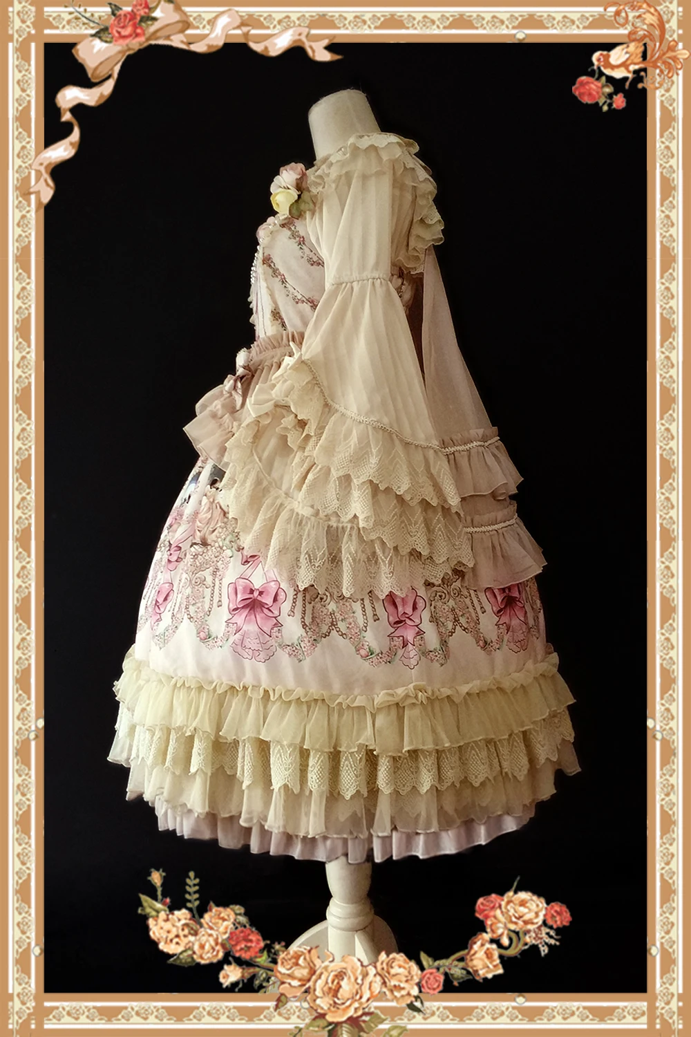 Сказочное городвечерние платье для вечеринки с милым принтом в стиле Лолиты, JSK, Infanta, предзаказ