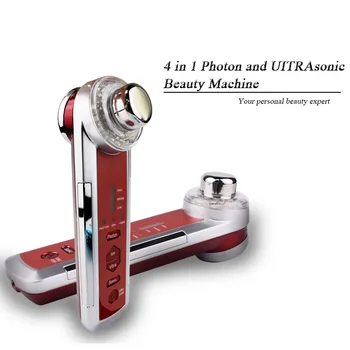 

LED Photon Skin care Rejuvenation Remove 3Mhz ultrasonic photon skin care ultrasound led light facial wrinkle removal Massage