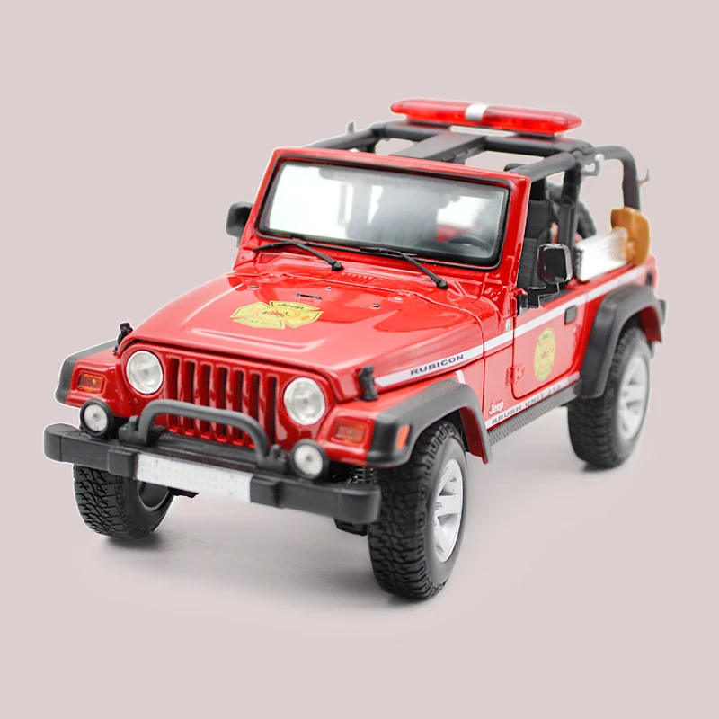 

1:18 Original Alloy Die-cast Maisto Car Models Home Decor Imitation Cars mkd2 for Children Fire Rescue Jeep