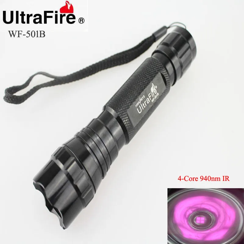 

U-F WF-501B 5W 4-Core 940nm Infrared Ray LED Flashlight (1x18650)