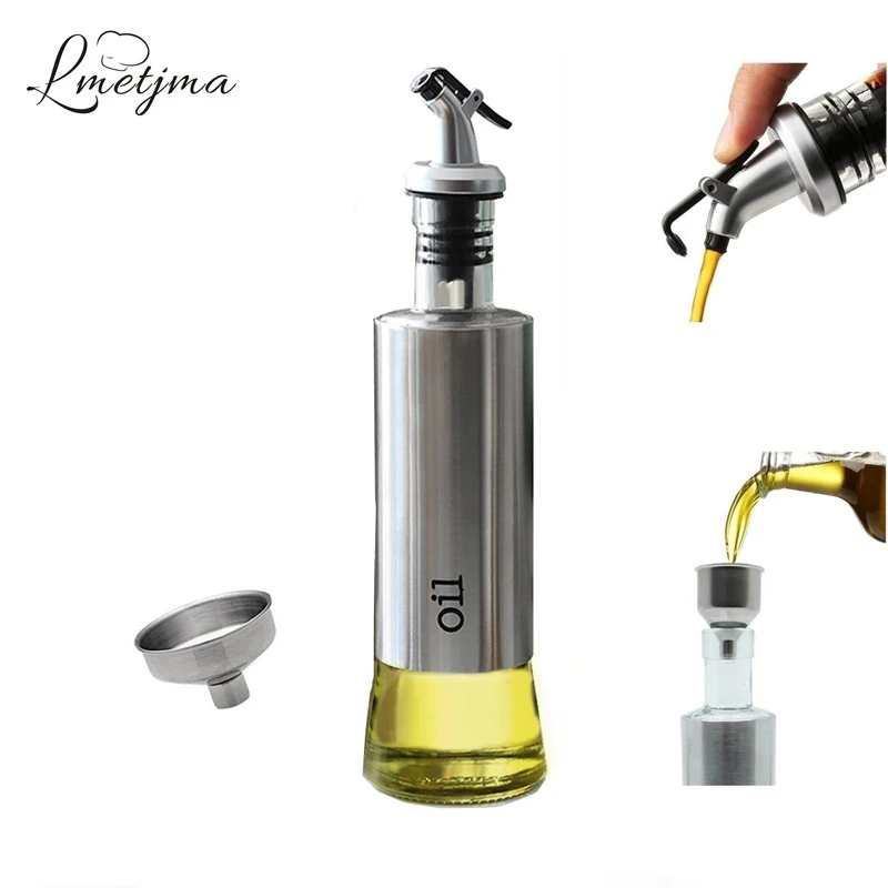 LMETJMA-300ML-Olive-Oil-Dispenser-Bottle-with-Funnel-Stainless-Steel-Oil-Pourer-Dispensing-Bottles-Oil-Vinegar
