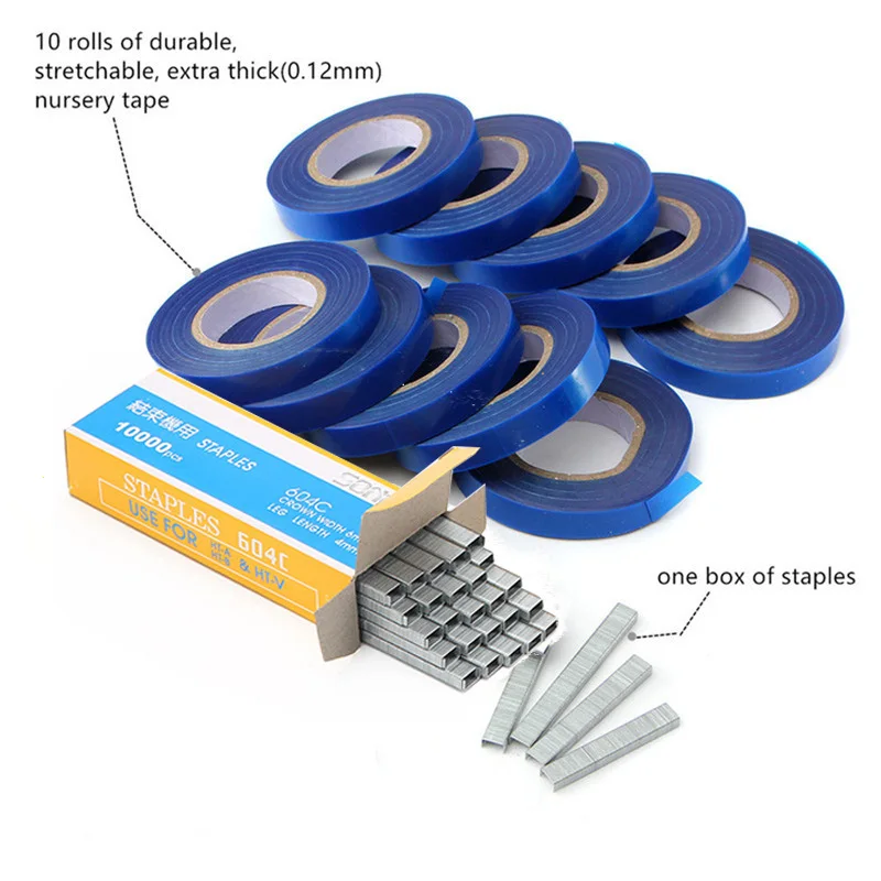  Plant Tying Tapener Tape Machine Garden Hand Tools Tying Vine Branch Machine Tied Twig Gun Strappin