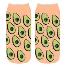 Perimedes, женские 3D носки для футбола, йоги, забавные сумасшедшие милые носки, женские Потрясающие носки до лодыжки с принтом фруктов, гоночные носки# y30