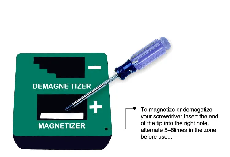 2 в 1 шуруповерт магнетизатор размагничиватель высокое качество шуруповерт биты быстрое Намагничивание инструменты большой маленький размер