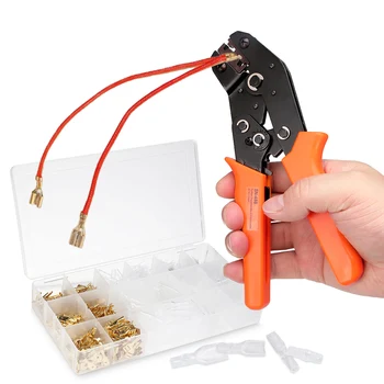 

Insulation Crimping Plier Wire Connectors Set Electrical Crimping Plier Hand Tool Set With Wire Terminal Crimp Connector Kit