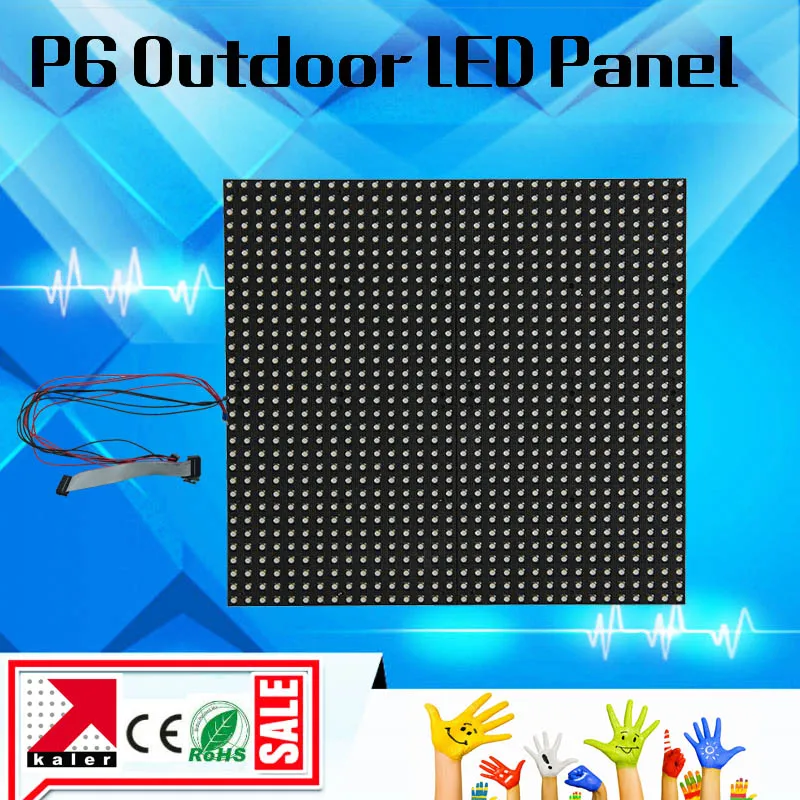 Светодиодный модуль kaler p6 наружная панель 192*192 мм 1/8 сканирование 3в1 RGB
