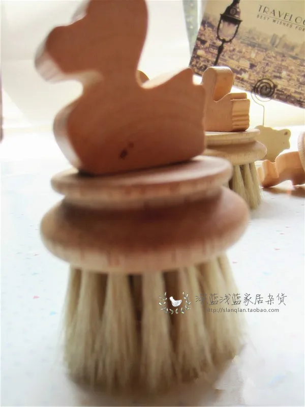 ZAKKA милая очаровательная Серия Деревянных кастрюля для приготовления утки, щетка для чаши, щетка для очистки, японские товары для кухни