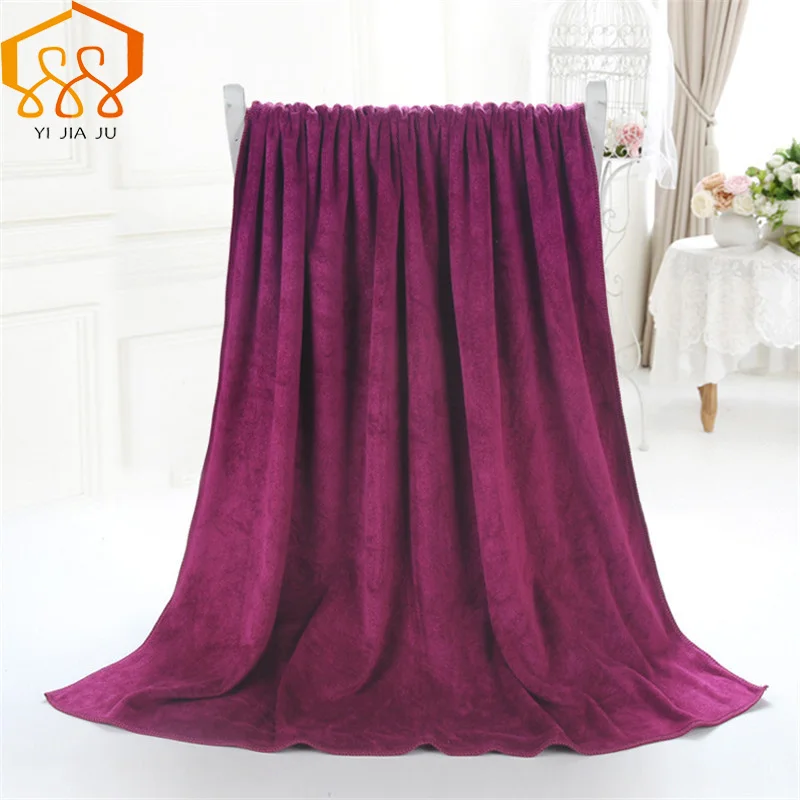 Günstige 19 farben 180x80 cm Mikrofaser Strand Handtuch Supersoft Bad Handtuch Sport Handtuch Gym Schnell Trocknende Tuch Schönheit Salon bett Große Heißer Verkauf