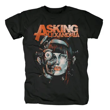 

Bloodhoof Asking Alexandria Metalcore Electron nucleus cotton black t-shirt All : Asian Size