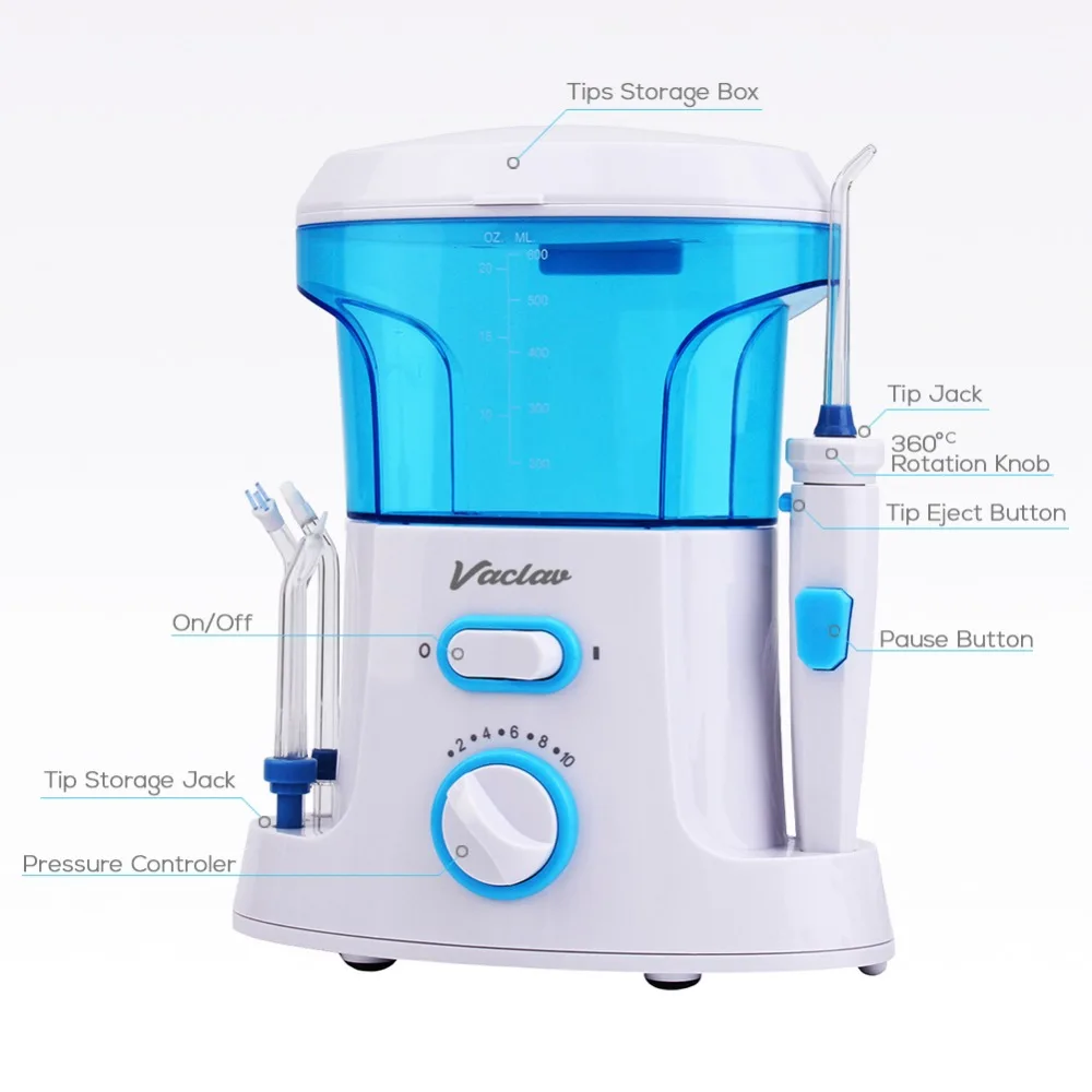 Koop Vaclav Tandheelkundige Flosser Monddouche Water Flosser Monddouche Dental Floss Water Floss Dental Water Floss Pick Orale Irrigatie