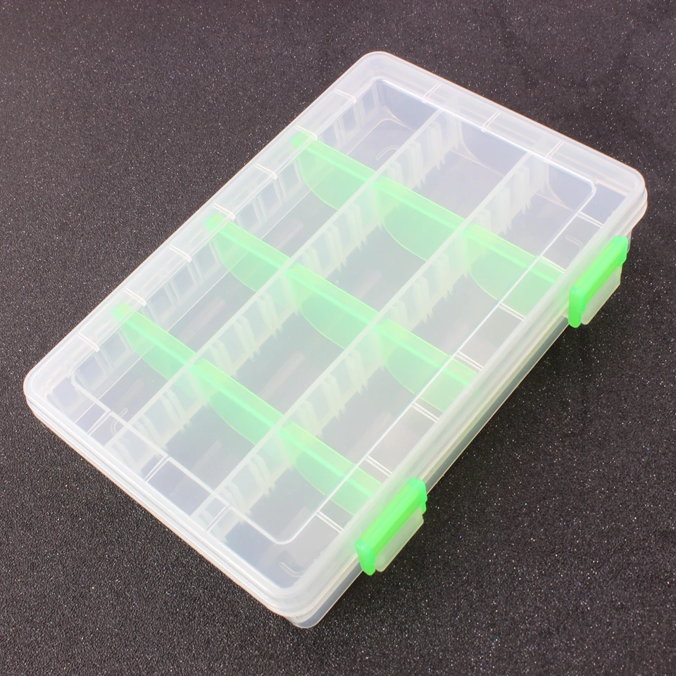 

20cm*13cm*4cm Transparent Fishing Lure Box Fishing Lure Pesca Accessories Box Minnows Bait Fishing Tackle Container