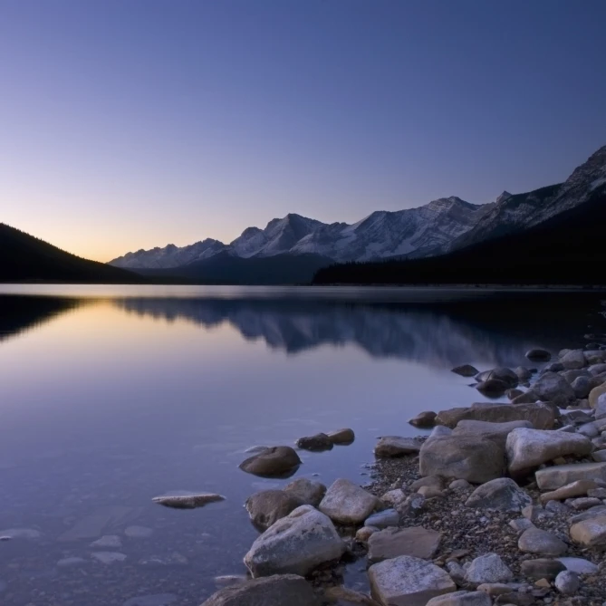 Sunrise On The Upper Lake Of Kananaskis; Alberta  Canada Poster Print (38 x 24)