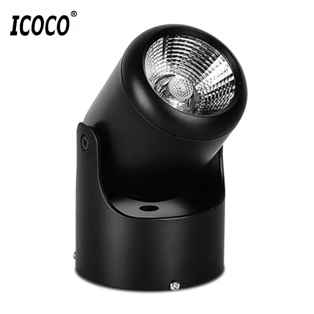 

ICOCO 5W COB LED Track Light Open Mounted Rail Spot Light Clothes Shop Ceiling Lamp Super Bright Decoration Down Lamp