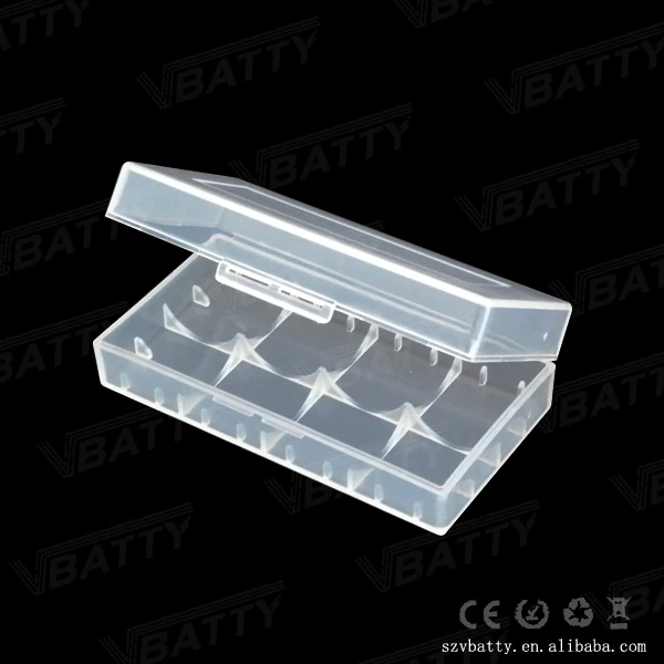 

High Quality Transparent Hard Plastic 18650 Battery Storage Box CR123A 16340 Battery Case Holder Color Random Color