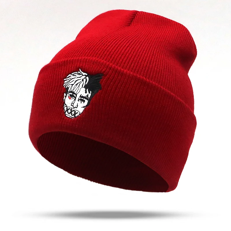 US Rapper hip hop beanie hat embroidery cotton knitted hats unisex