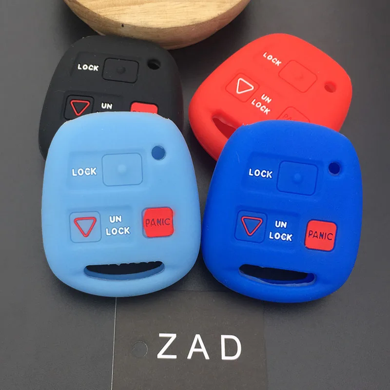 

3 button Silicone car key Case Cover shell set For Lexus GX470 LX470 ES300 GS LS IS RX SC LX RX400h ES330 RX330 RX400h GS300