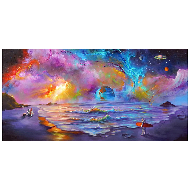 

diamond painting 5d diy full square/round-Seascape Planet-3d embroidery mosaic Rhinestone sale Wall Stickers, Home Decor