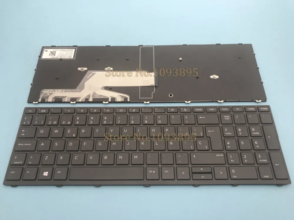 Новая клавиатура с испанской раскладкой для ноутбука HP Probook 450 G5 455 470 и рамкой |