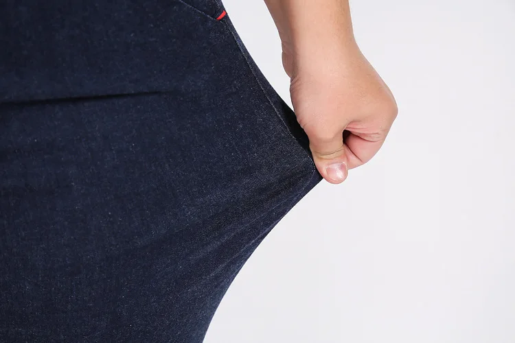 Джинсовые брюки для женщин синие 9XL 8XL 7XL осенние женские повседневные джинсы размера плюс обтягивающие Стрейчевые узкие брюки