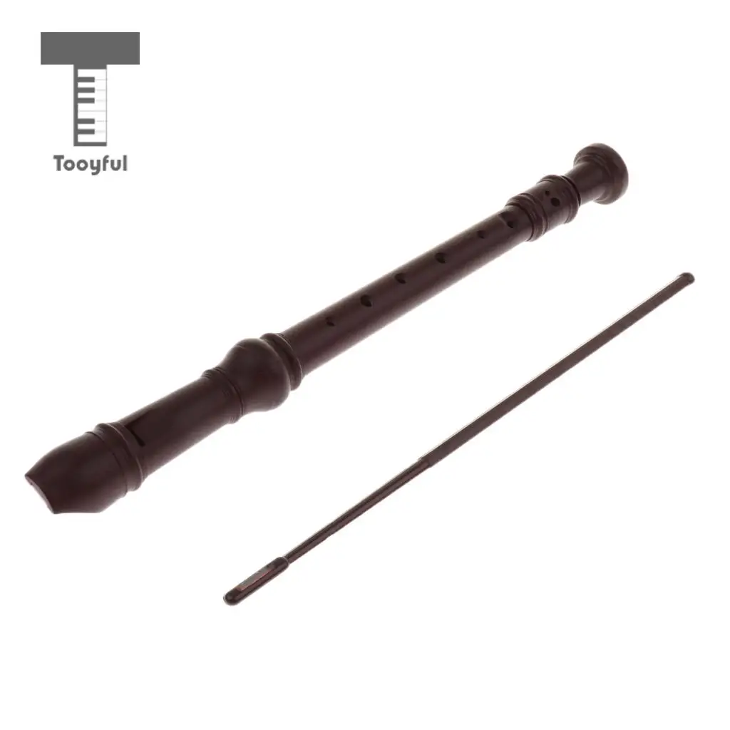 Tooyful Exquisite ABS 8 Holes German Style Soprano Recorder Woodwind Instrument