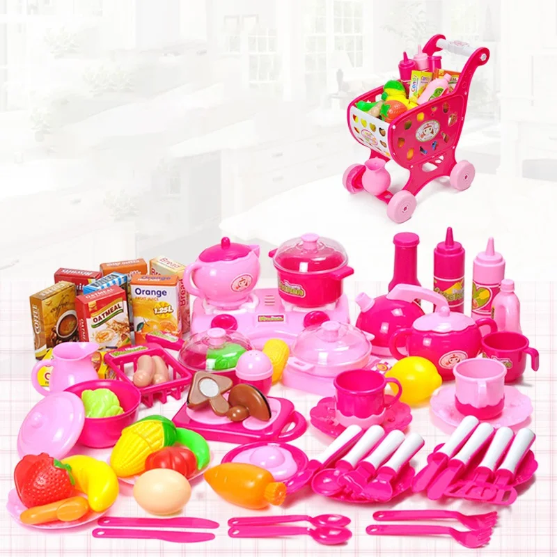

Funny Preschool Children Toys Plastic Cutting Vegetables Baby Early Educational Kitchen Toys Kids Baby Pretend Food Play Set