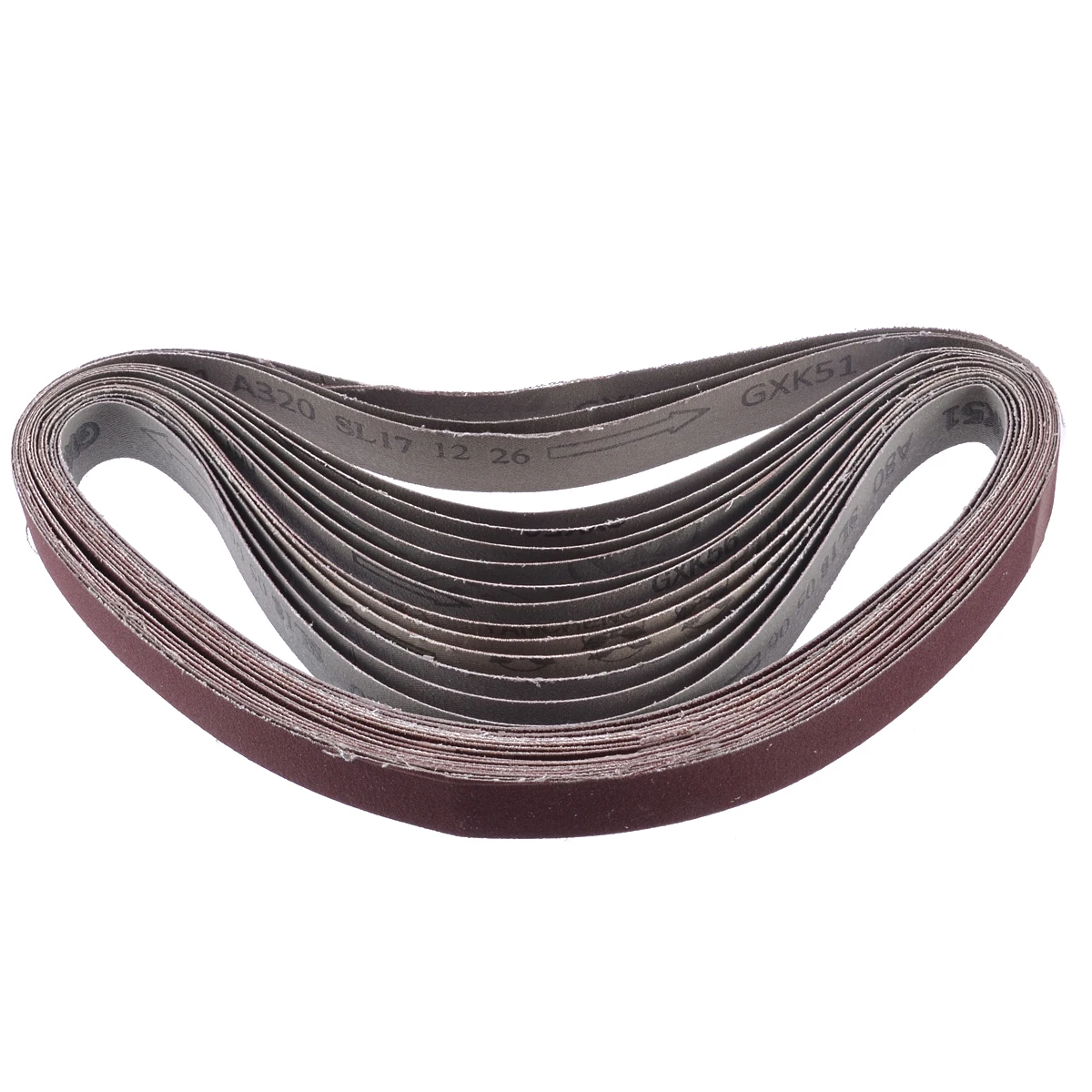 760*25mm 80/100/150/240/320 Grit Sanding Belt Aluminum Oxide Sander Grinding Abrasive Belts Grinder Accessories 15pcs