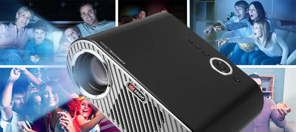 Exquizon GP90 PK T90 Projector 3200 Lumen 1080P HD 1280768 (Optional Android Projector with Bluetooth WIFI Support KODI AC3) (23)