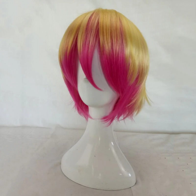 HAIRJOY синтетические волосы косплей парики короткий костюм парик 14 цветов