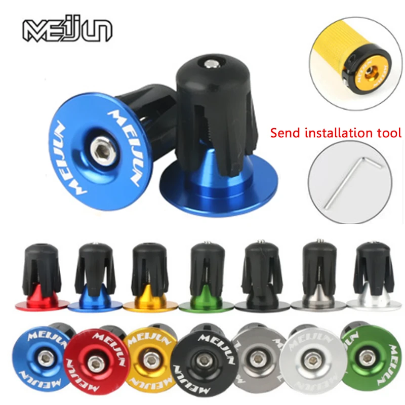 

Aluminum Alloy stuffed bicycle handle sleeve cap to block mountain road handlebar folding bike lock screw plug