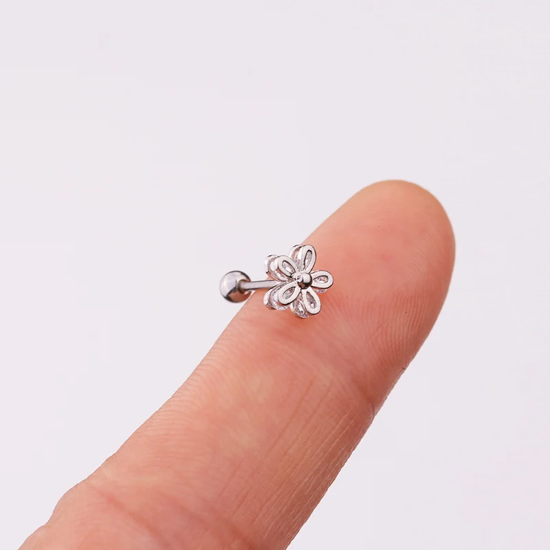 Серьги гвоздики Sellsets для пирсинга ювелирные украшения прокола Козелка завитка