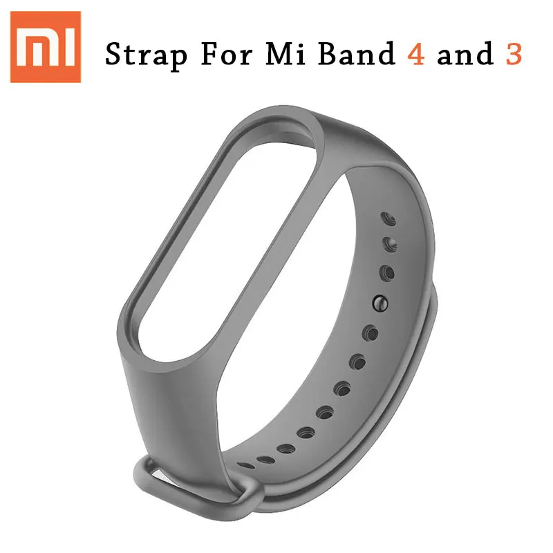 Силиконовый mi Band 3 4 ремешок для оригинальной Xiaomi mi Band 4 mi band 3 браслет часы сменный ремешок на запястье Карлос Корреа аксессуары - Цвет: Deep Gray