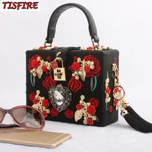 Новинка, Высококачественная сумка на одно плечо, женская маленькая сумка с алмазной вышивкой, сумка с замком из ПУ, летняя вечерняя сумка, ручная сумка