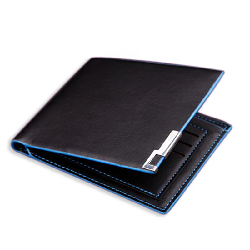 

Fashion Brand Men Wallets Leather Stylish Bifold Business Male Card Holder Coin Money Short Wallet Purse Free Shipping