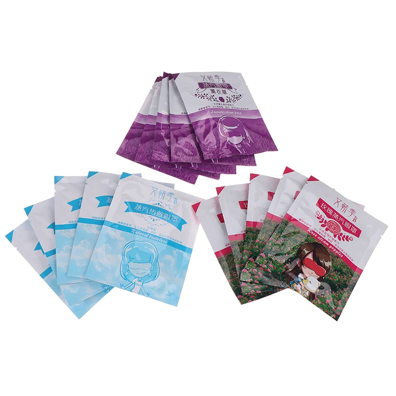 

Lavender Rose Tasteless Steam Hot Warming Eye Mask Relaxing Remove Dark Circles Black Eye SPA Eyeshade For Tired Eyes