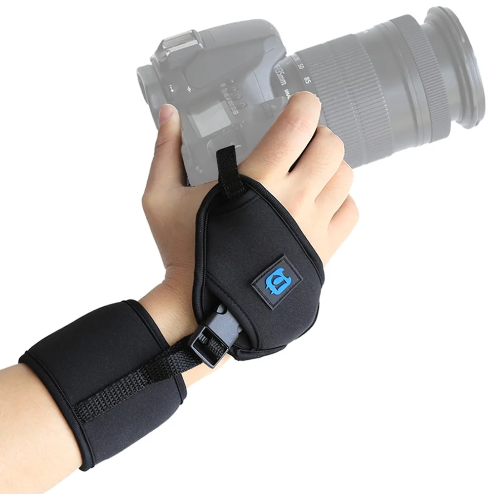 LANBEIKA Мягкий неопреновый ремешок на запястье для рук DSLR камеры экшн спортивный ремень с быстроразъемным винтом 1/4 ''для Canon Nikon sony