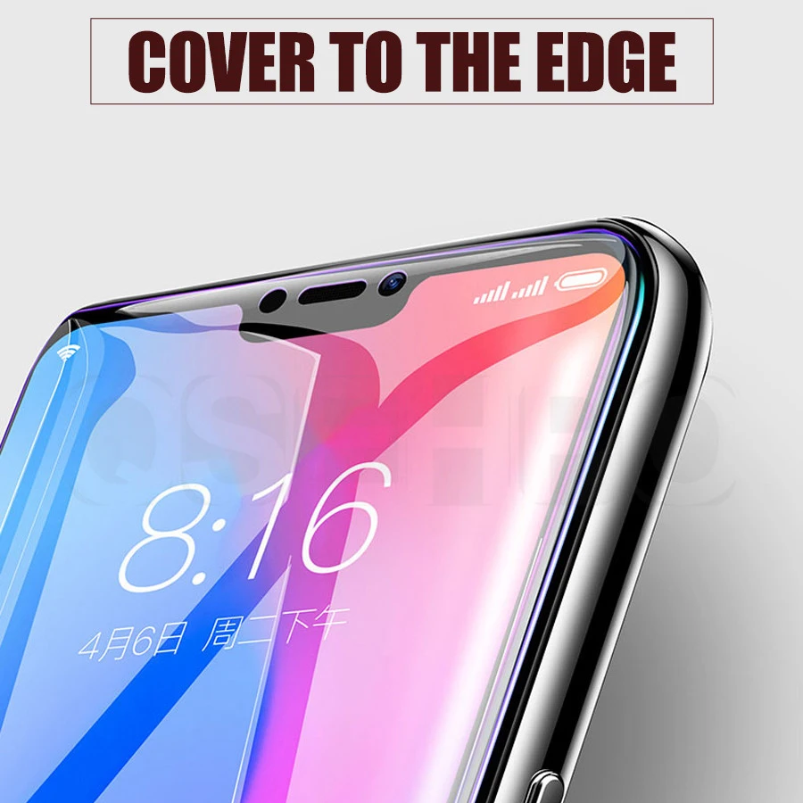 3D كامل غطاء الزجاج المقسى ل شياو mi mi 8 لايت الهاتف واقي للشاشة ل الأحمر mi 6 الموالية سلامة طبقة رقيقة واقية على mi A2 لايت