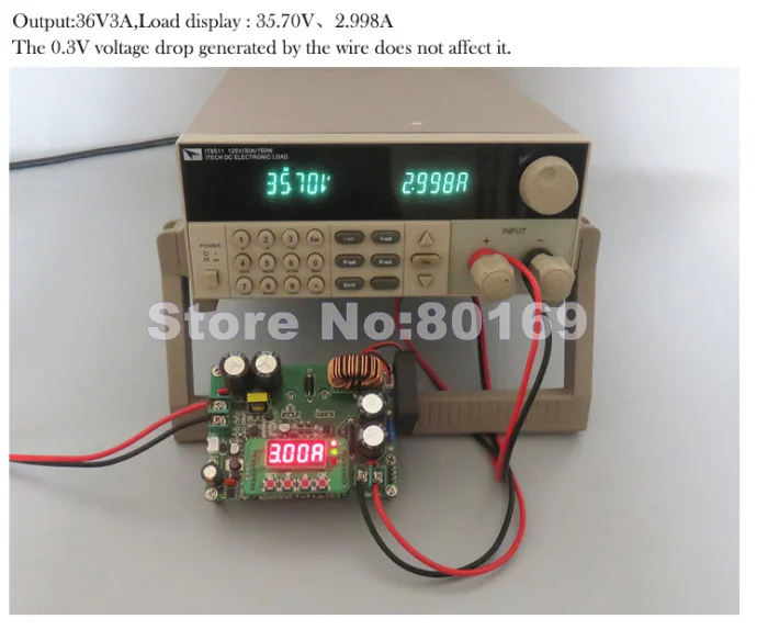 Высокая Мощность DC-DC понижающий модуль 12 V-72 V до 0-60V 12A CNC регулируемый Мощность питания преобразователь с светодиодный Дисплей 720W