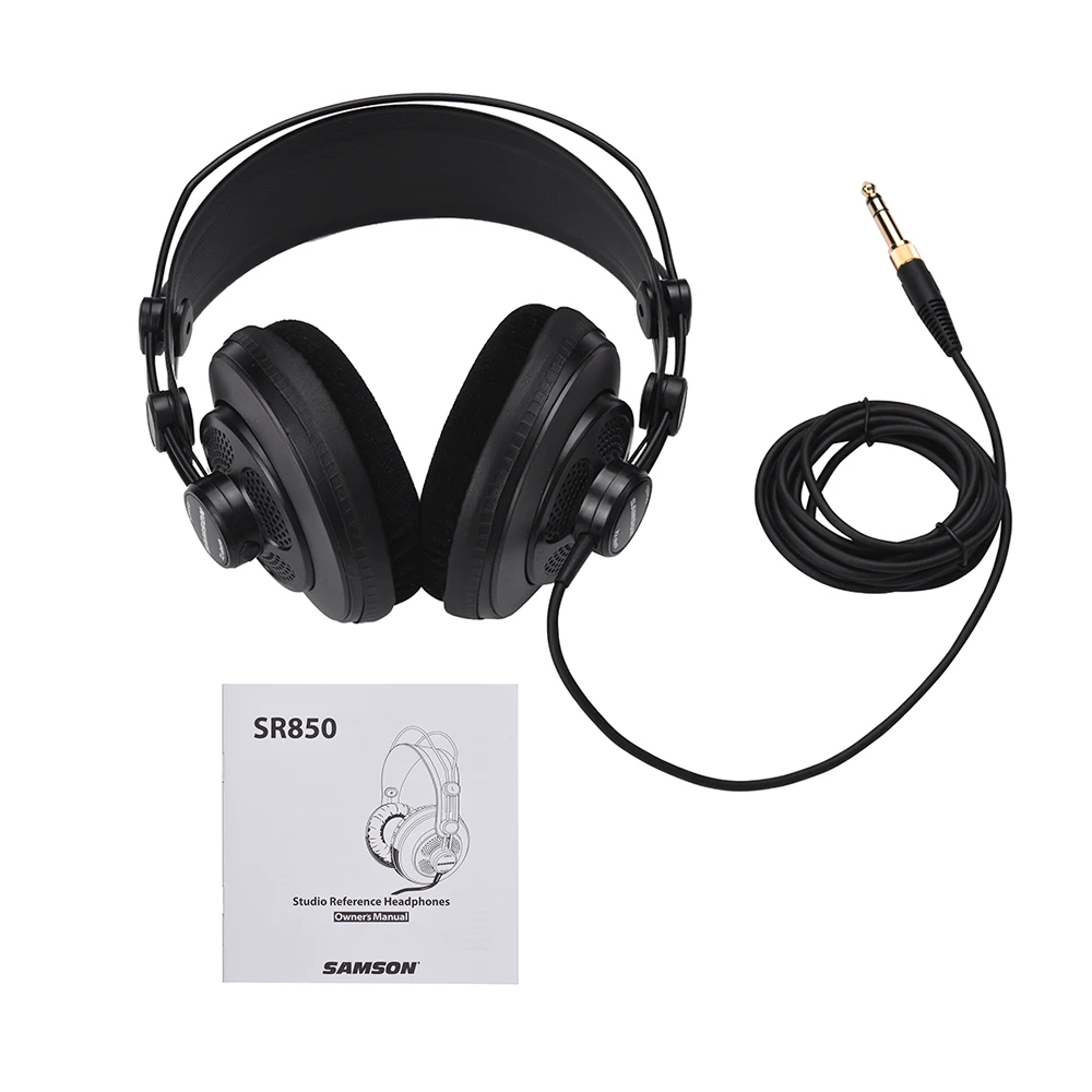 SAMSON SR850 Professional Studio Reference Monitor Headphones Dynamic Headset Semi open for