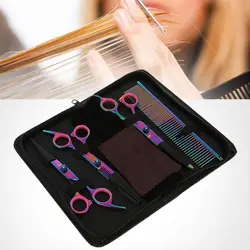Цветные Волосы Ножницы Набор парикмахерские инструменты для укладки высокое качество винт регулировки точные лезвия парикмахерские