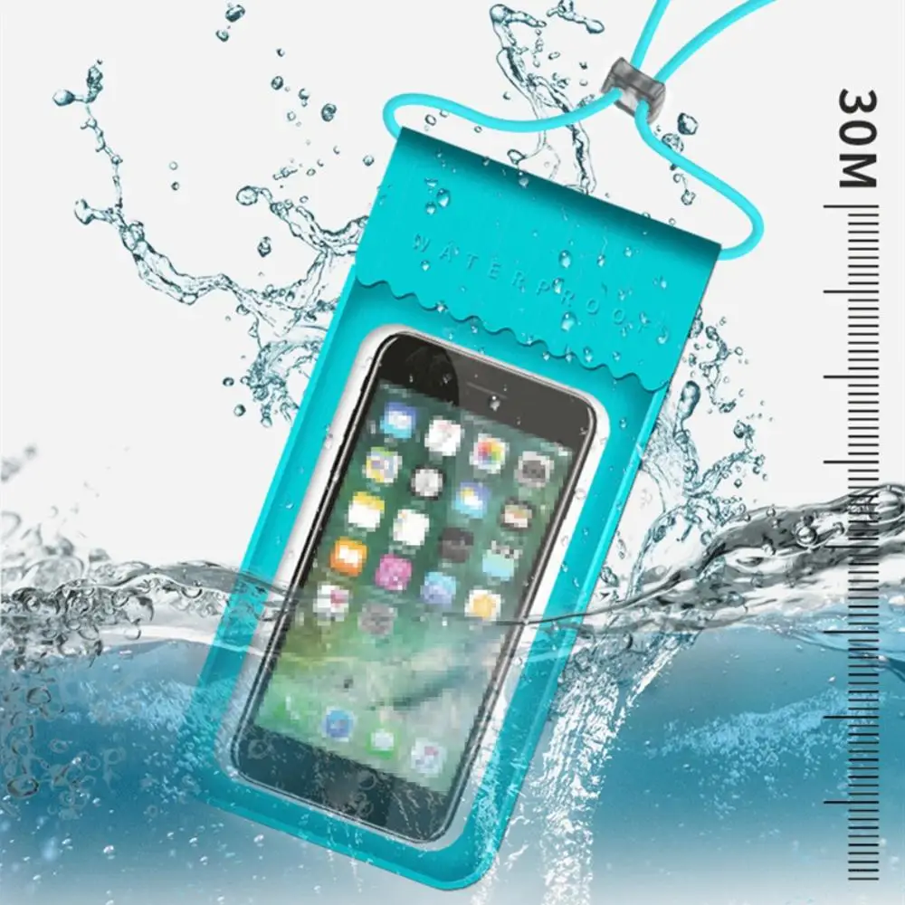 

TPU Waterproof Mobile Phone Bag Touch Screen Swimming Bag Phone Case Cellphone Swim Pouch Holder Diving Surfing Water Sports New