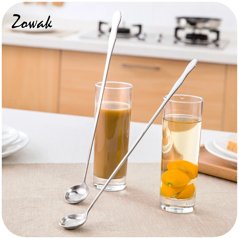 Stainless Steel Long Handle Cocktail Mixing Shaker Drink Stir Bar Spoon