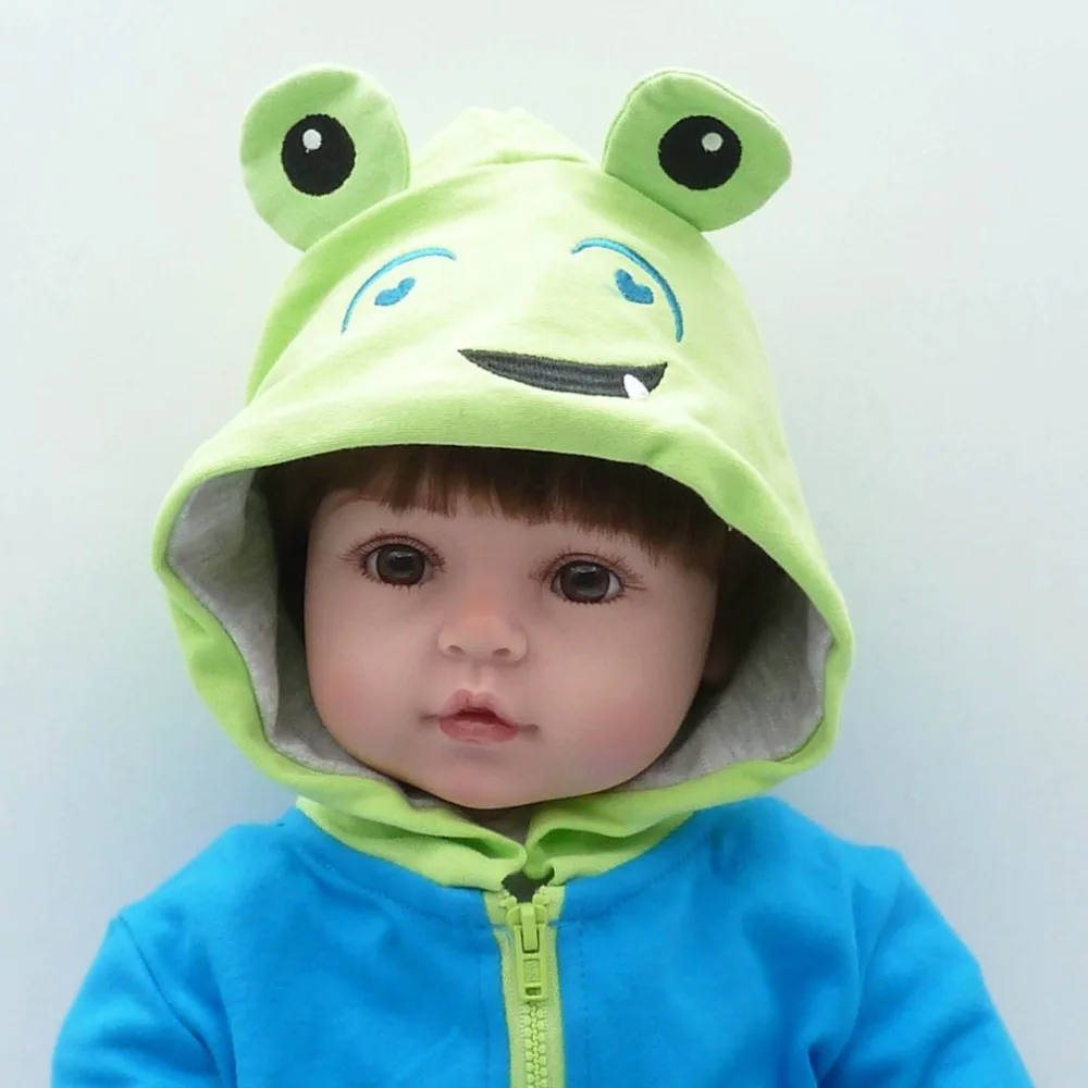 

58cm Full Body Soft Silicone Vinyl Baby Reborn Doll Toys Babe Reborn BabyDoll Non-toxic Safe Handmade Playmate Gift For Girls