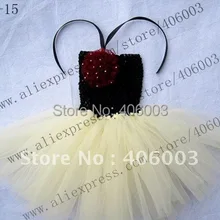 Вязаное платье для маленьких девочек; цвет черный, слоновой кости; 6*6 дюймов