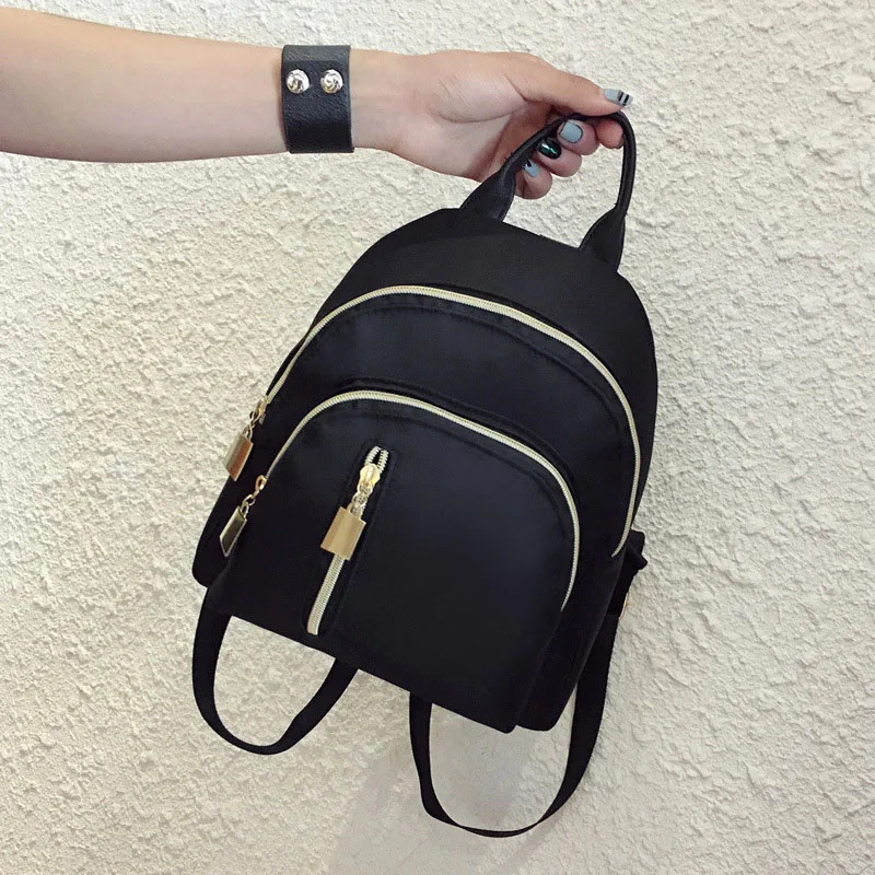 

Fashion Women Travel Backpack Oxford Cloth Zipper Shoulder Bag Casual Mini Backpacks LBY2018
