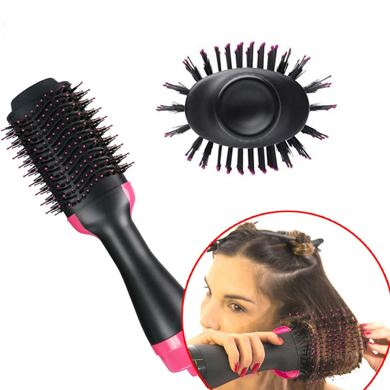 Comprar Secador de pelo profesional Cepillo 1000W Plancha de pelo Rizador Peine Secador de pelo eléctrico Cepillo de pelo Rodillo Styler