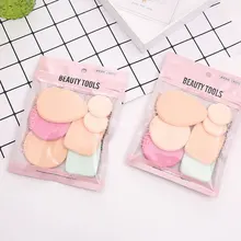 7 шт./компл. макияж порошок слоеный набор комбинации сухой влажный двойного использования макияж Губка Пена Набор подушек